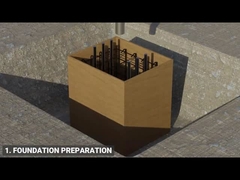 دليل تثبيت مبنى البنية الفولاذية